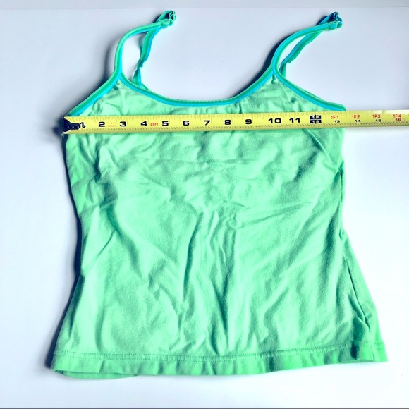 3/$15 STYLE & CO Tank Top Cami Spaghetti Strap built in Bralette Cropped Small - Picture 5 of 16